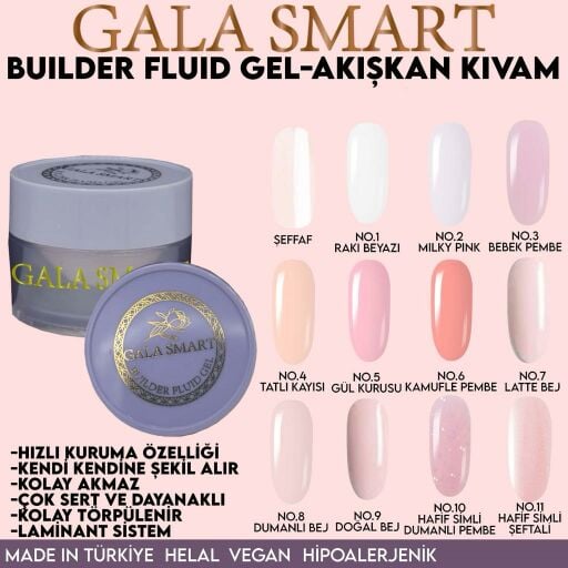 GALA SMART - BUİLDER FLUİD GEL 50GR