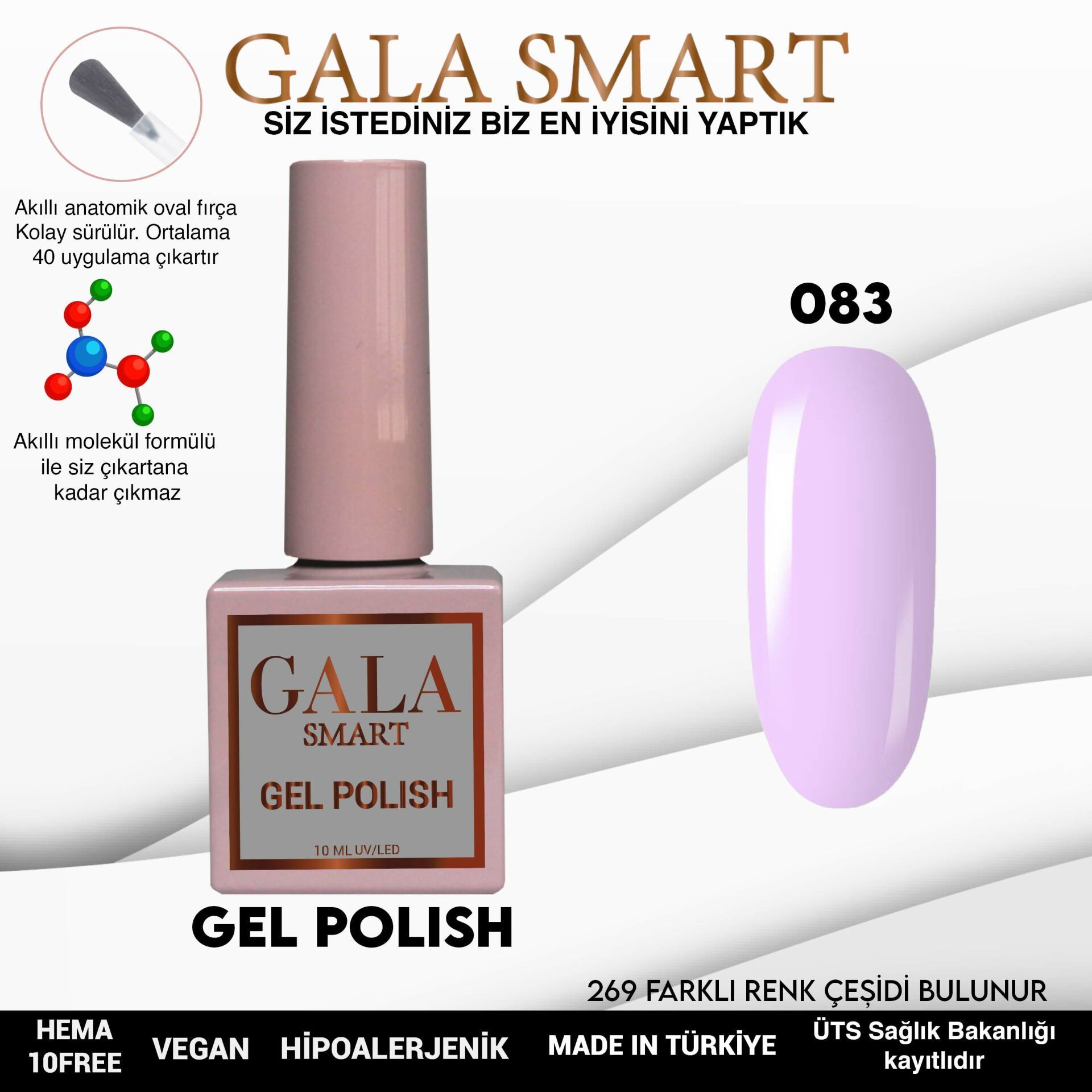 GALA CLASSİC KALICI OJE 10 mle 83