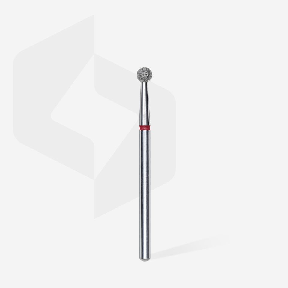 Elmas Küre Freze, Kırmızı, Çap 3,5 mm