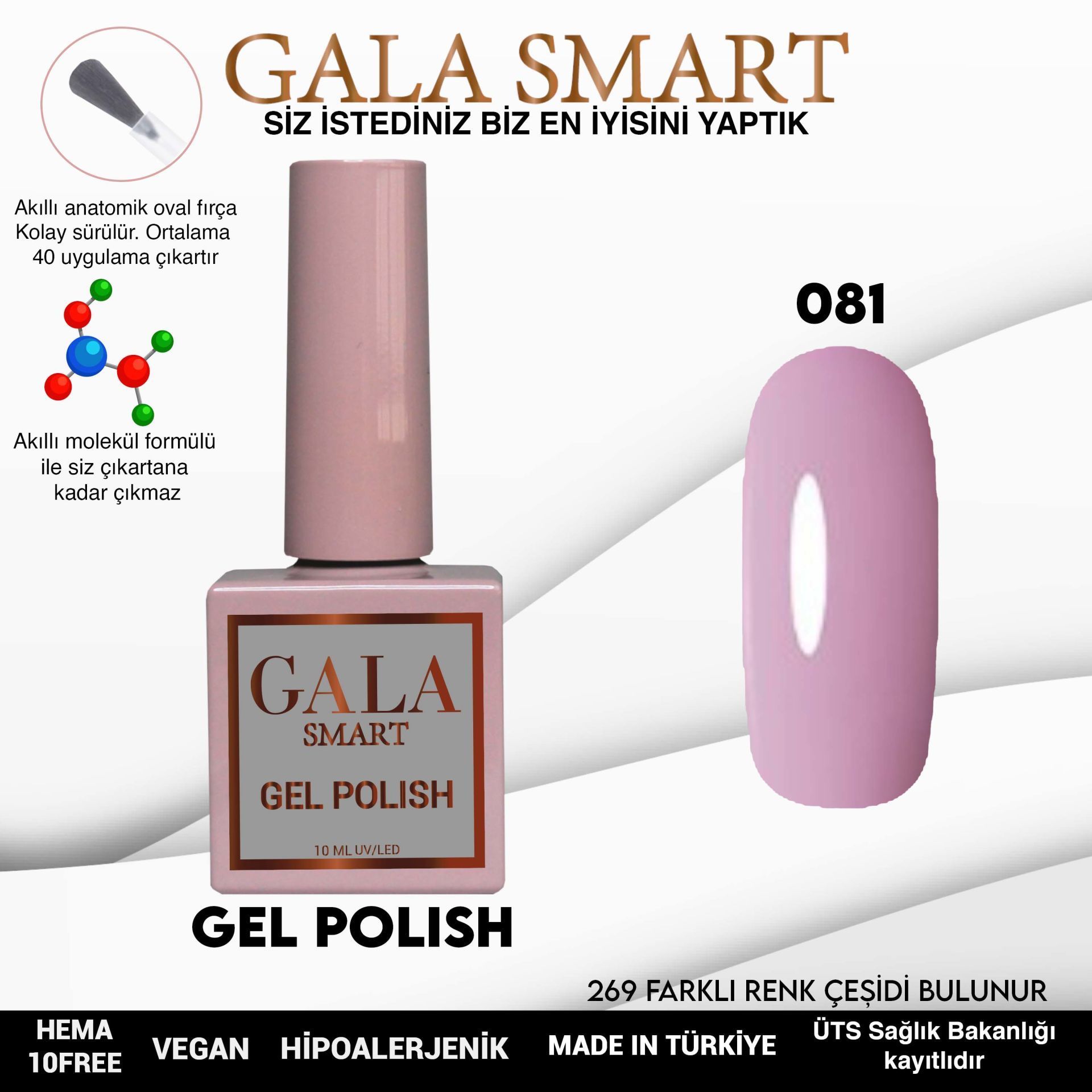 GALA CLASSİC KALICI OJE 10 mle 81