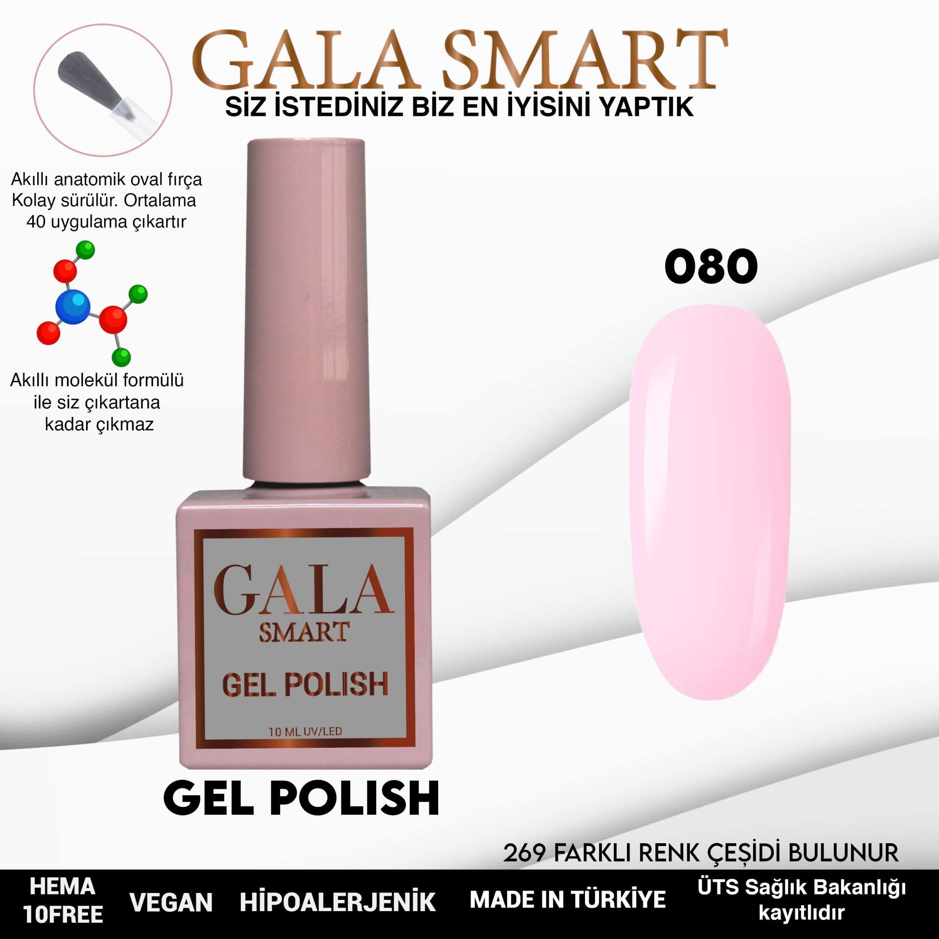 GALA CLASSİC KALICI OJE 10 mle 80