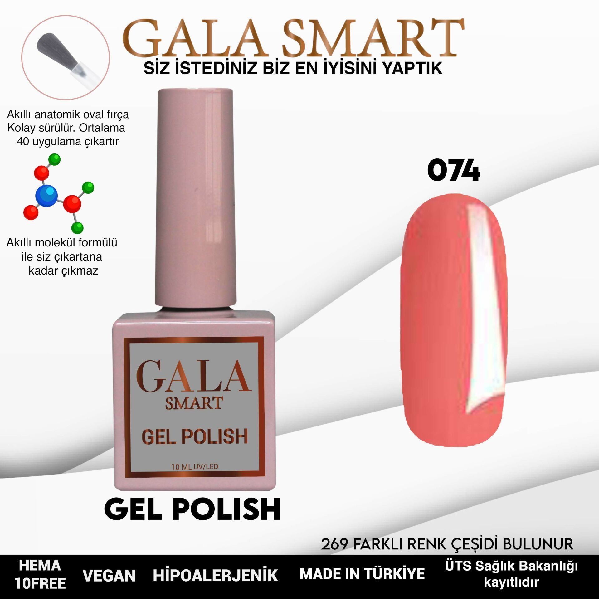 GALA CLASSİC KALICI OJE 10 mle 74