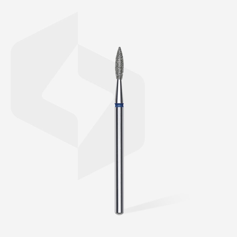 Elmas Sivri Alev Freze, Mavi, Çap 2,1 mm, Çalışma Kısmı 8 mm