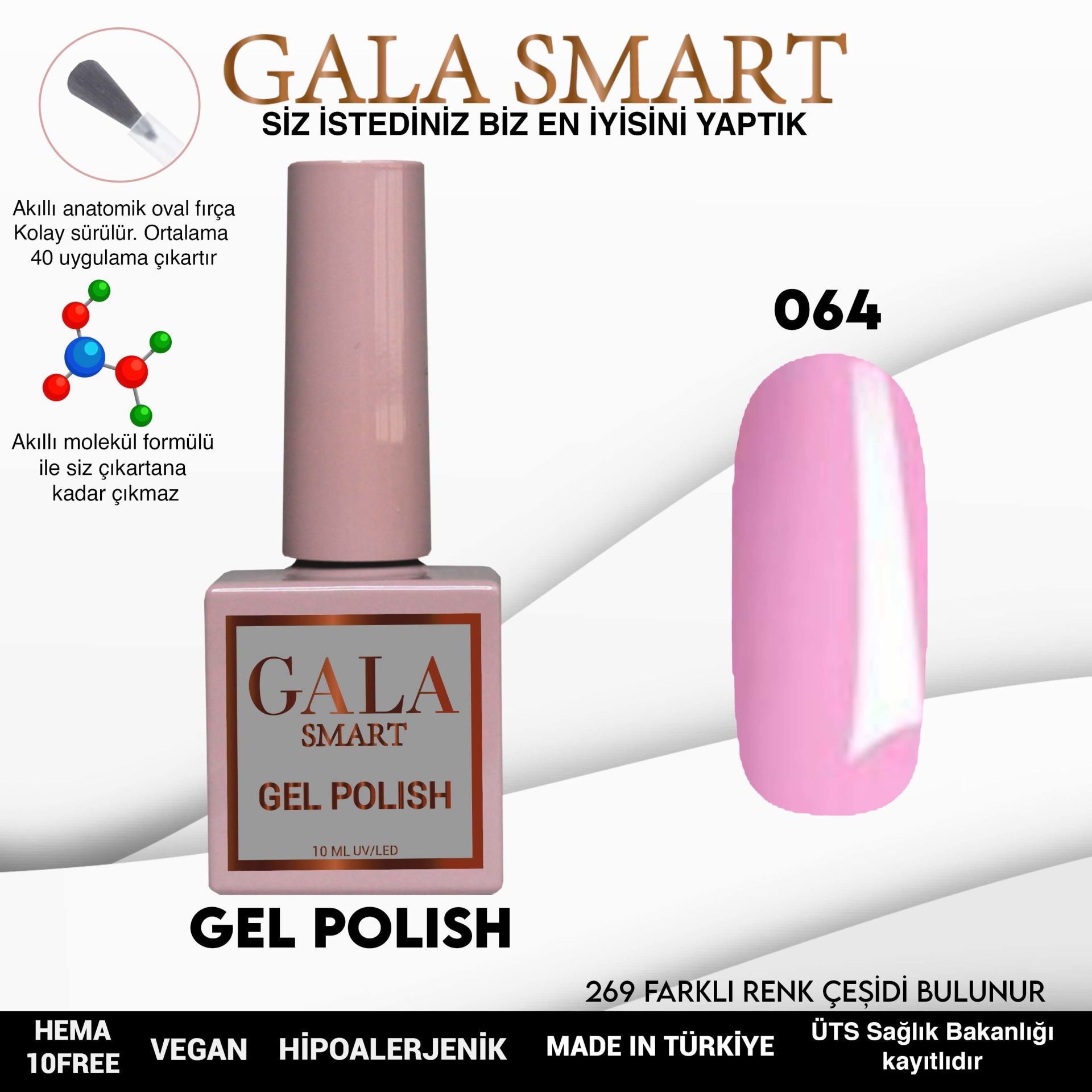 GALA CLASSİC KALICI OJE 10 mle 64