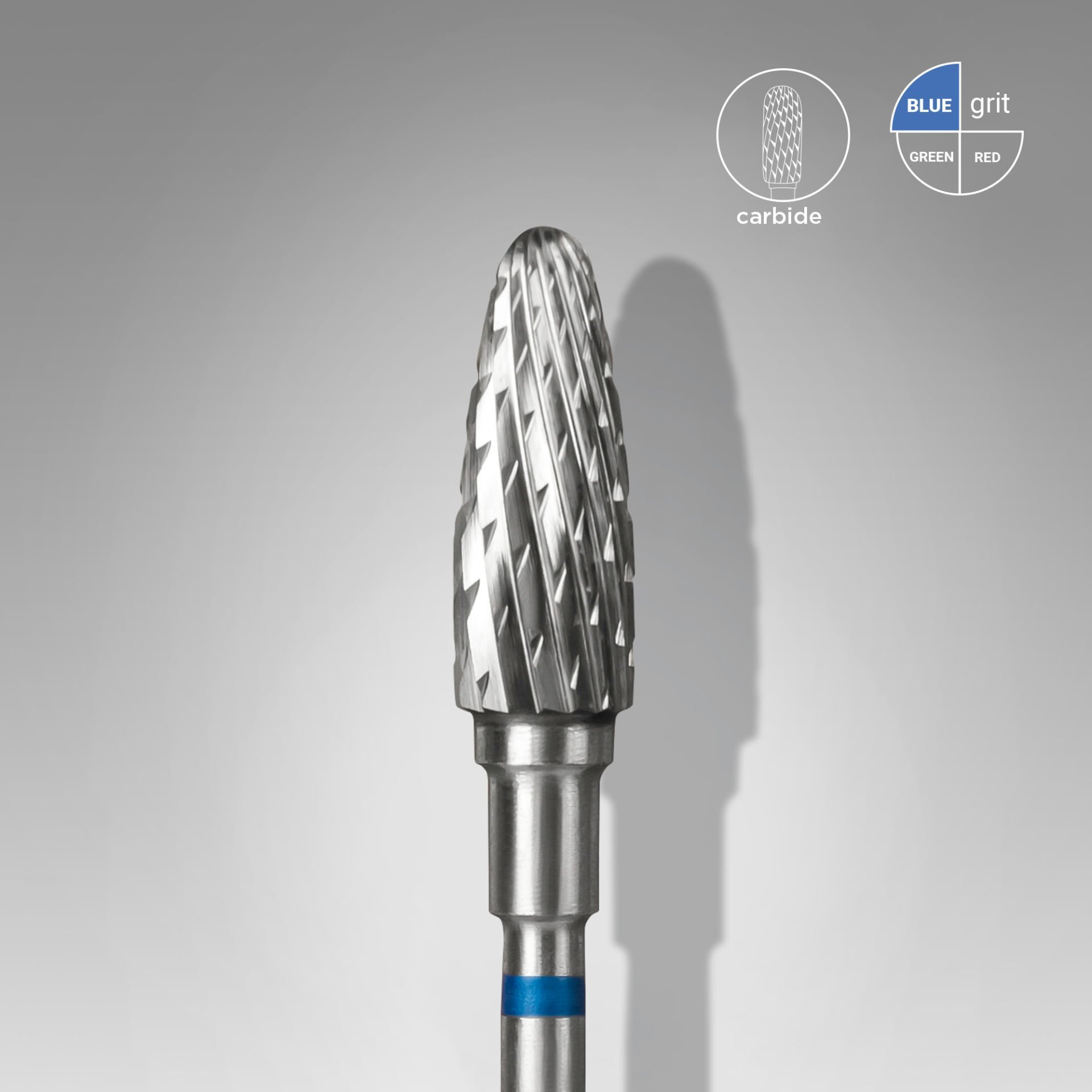 Sert Alaşım Mısır Freze, Mavi, Çap 5 mm / Çalışma Kısmı 13 mm