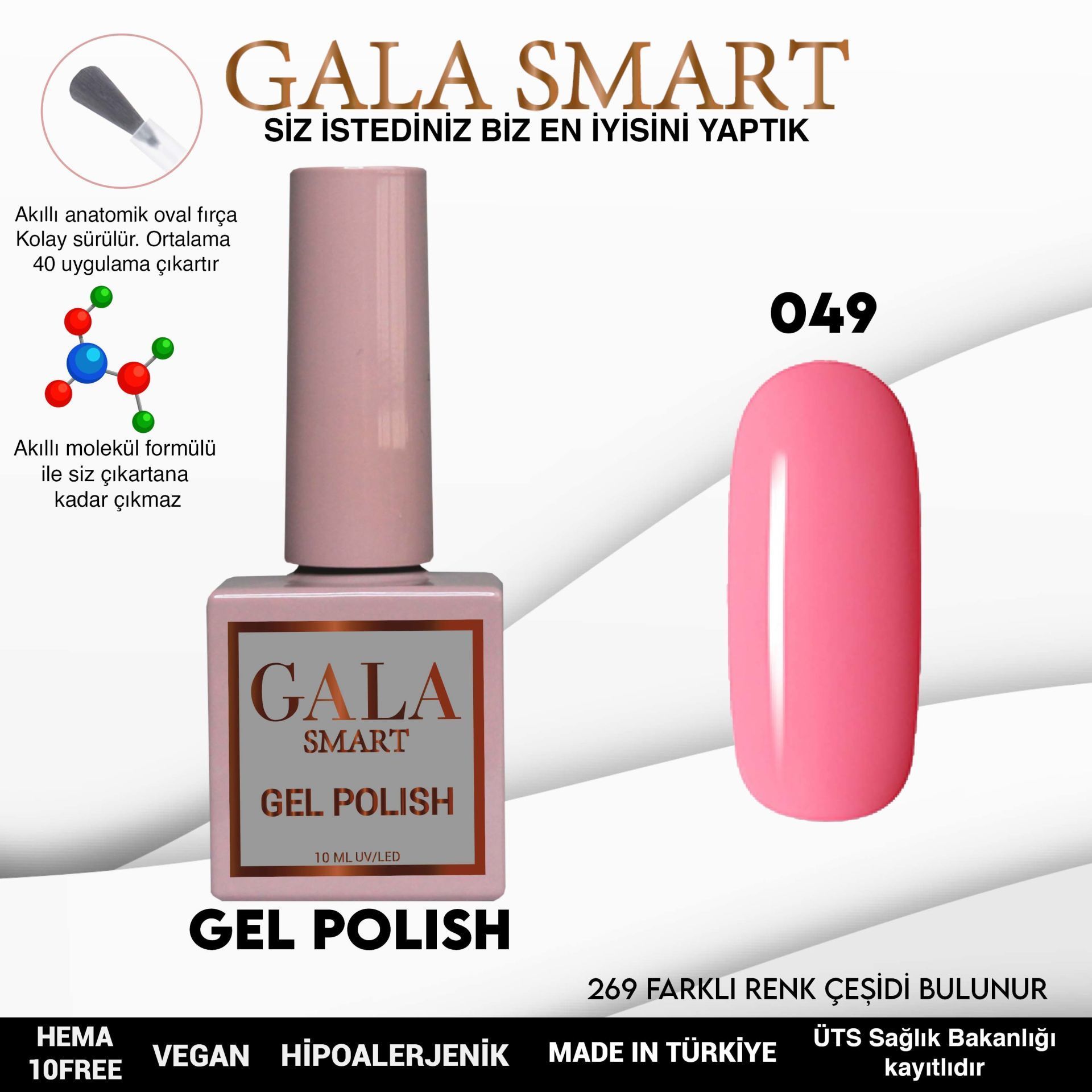 GALA CLASSİC KALICI OJE 10 mle 49