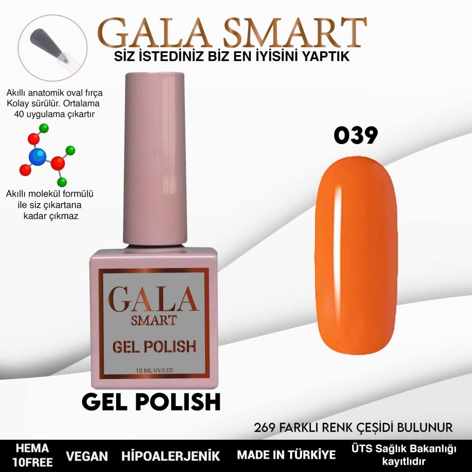 Gala Classic Kalıcı Oje 10 ml 039
