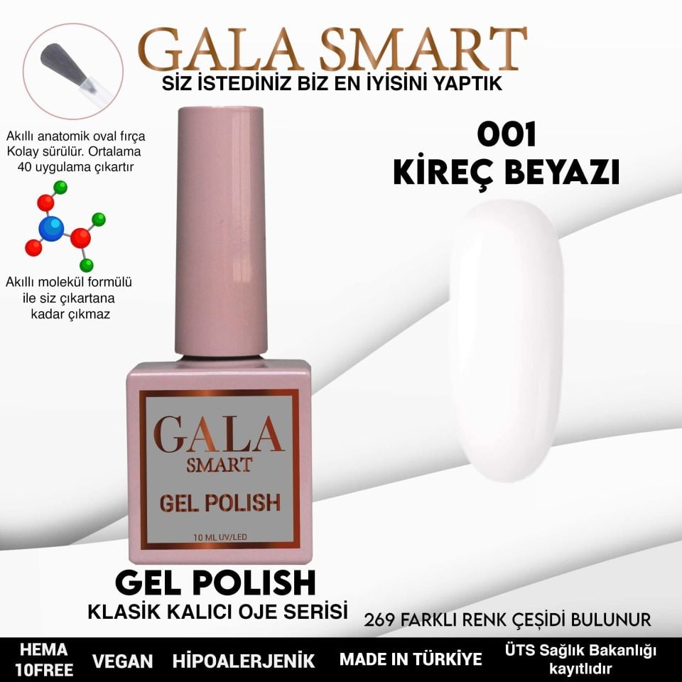 Gala Classic Kalıcı Oje 10 ml 001