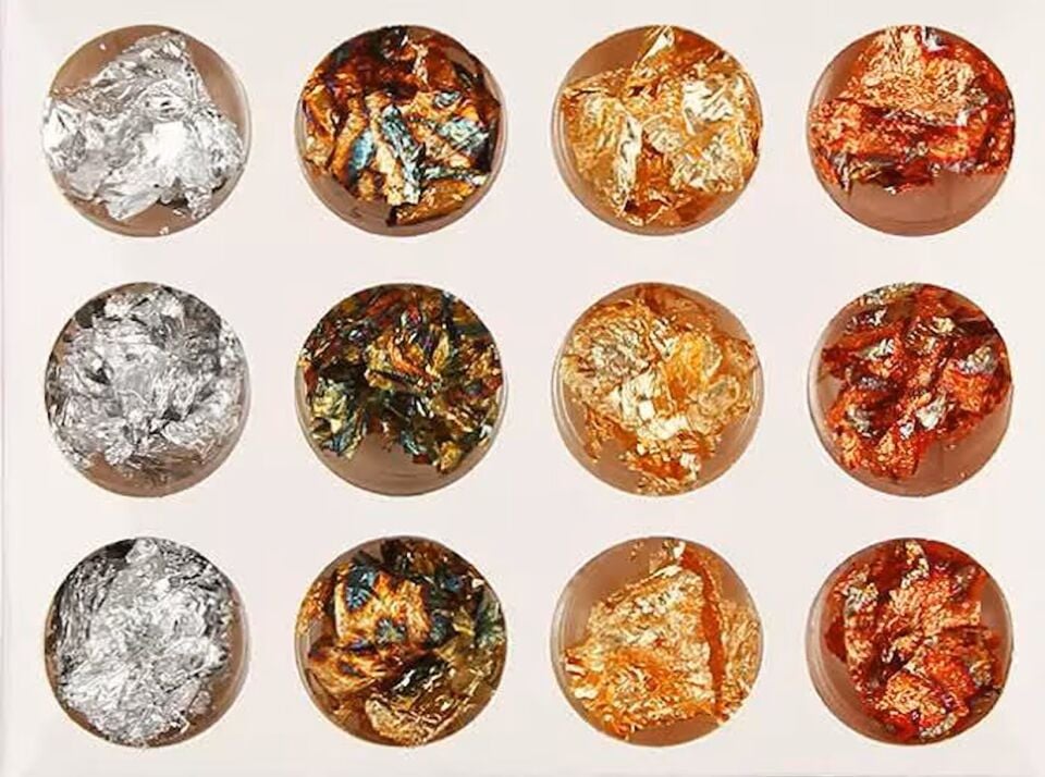 12li Folyo Tırnak Süsleme Nail Art Gold Silver