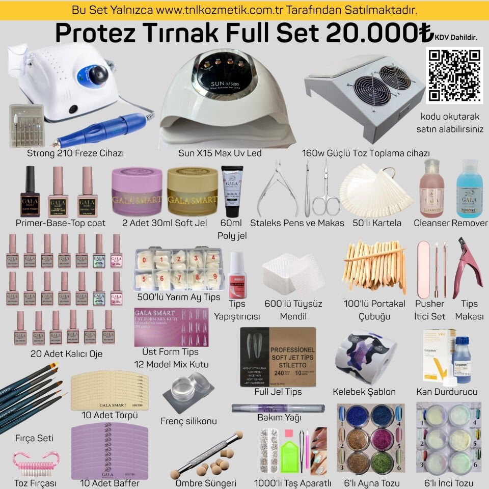 Protez Tırnak Full Set