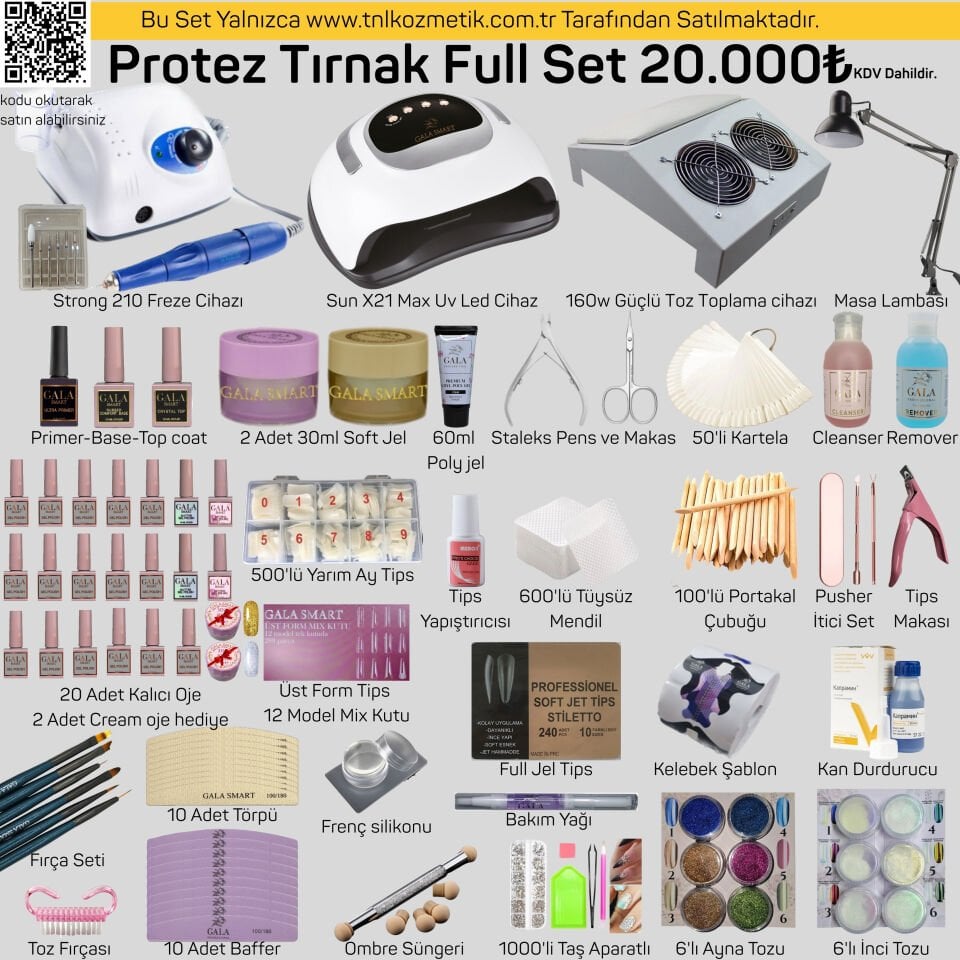 Protez Tırnak Full Set