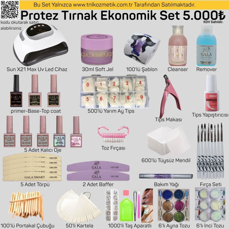 Protez Tırnak Ekonomik Set