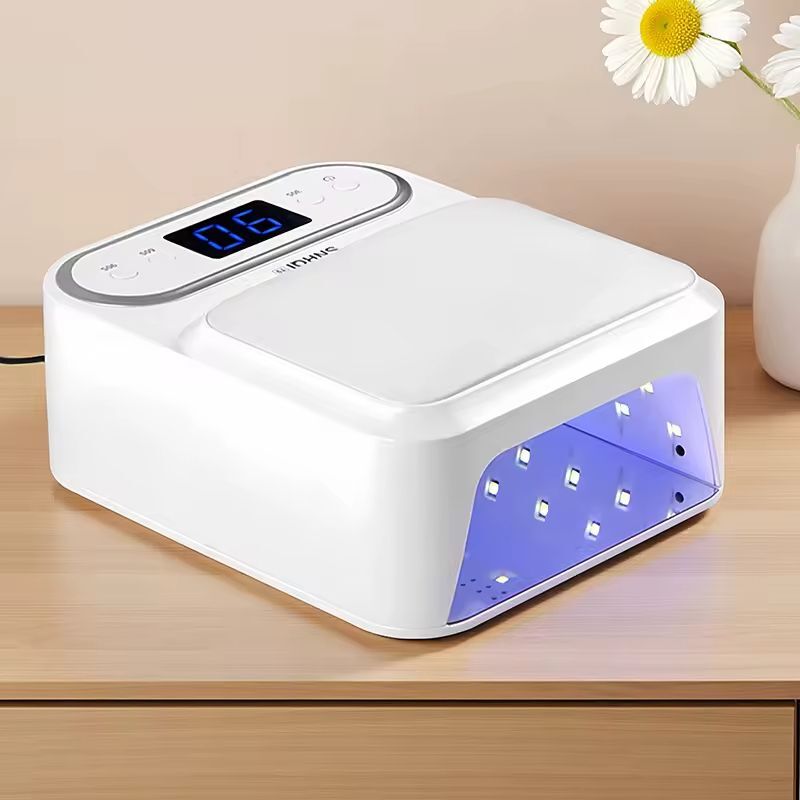 T9 48Led Profesyonel Deri Yüzeyli UV LED Manikür Tırnak Kurutucu Lamba (Metal Aynalı Alt Kapak) 48W