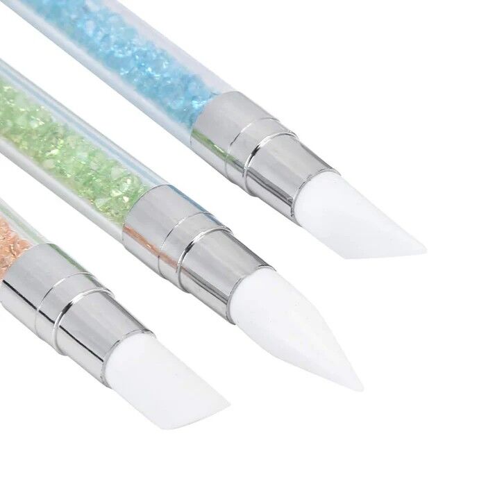 Çift Uçlu Nail Art Silikon Heykel Kalem Seti – Modelleme Ve Süsleme İçin 5’Li Set