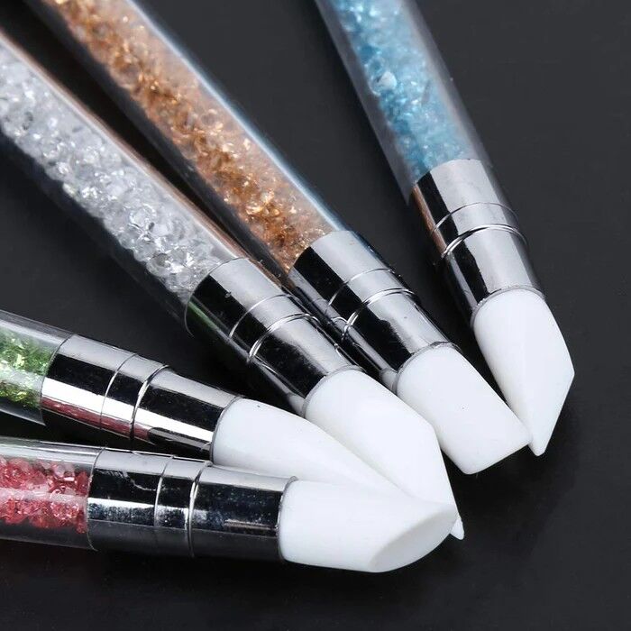 Çift Uçlu Nail Art Silikon Heykel Kalem Seti – Modelleme Ve Süsleme İçin 5’Li Set