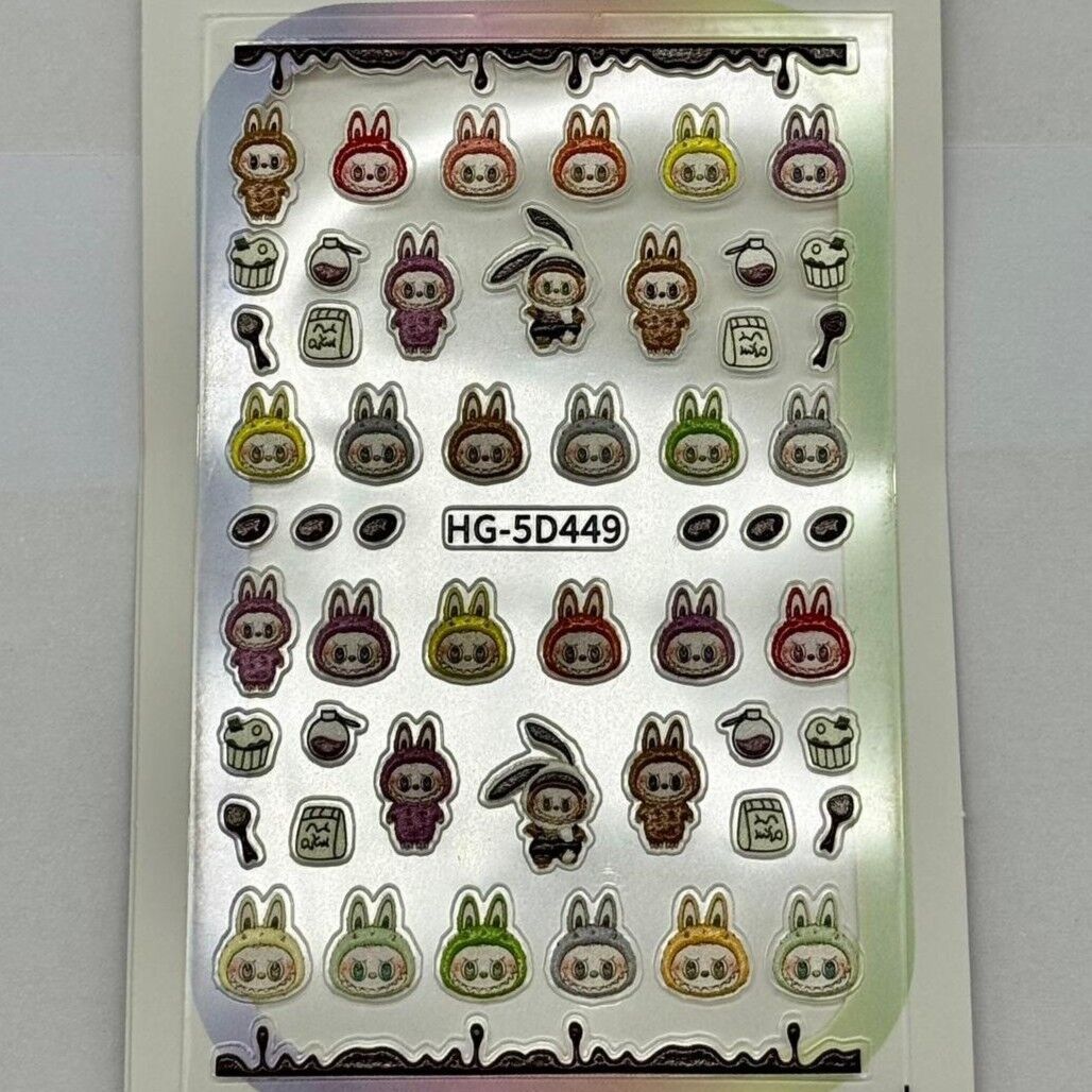 Labubu Tırnak Stiker 449