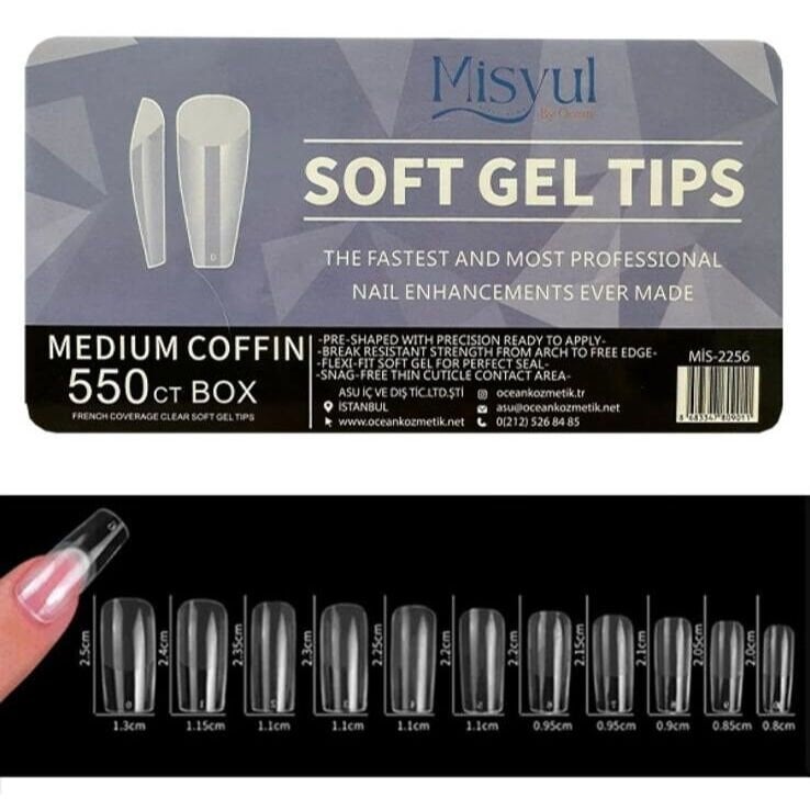 SOFT JEL TIPS MEDIUM COFFIN 550LI