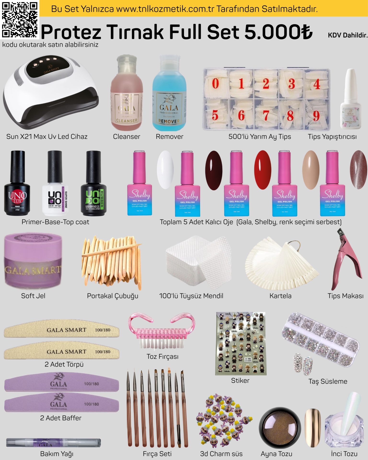 Protez Tırnak Seti No:6