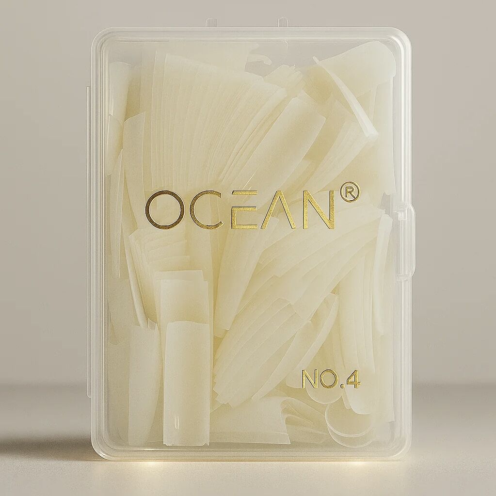 No:4 Yarım Ay Tips 200'lü Protez Tırnak Tek Numara Kemik Tips