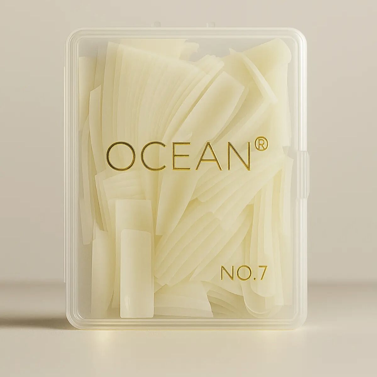 No:7 Yarım Ay Tips 200'lü Protez Tırnak Tek Numara Kemik Tips