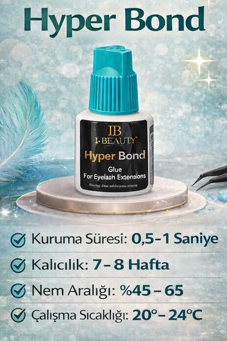 IB Turkuaz Kapak İpek Kirpik Yapıştırıcısı