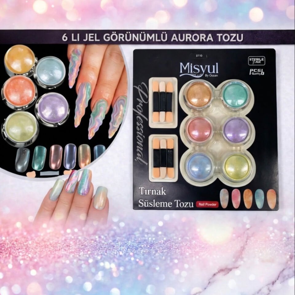 6'lı Jel Görünümlü Aurora toz mis-3710