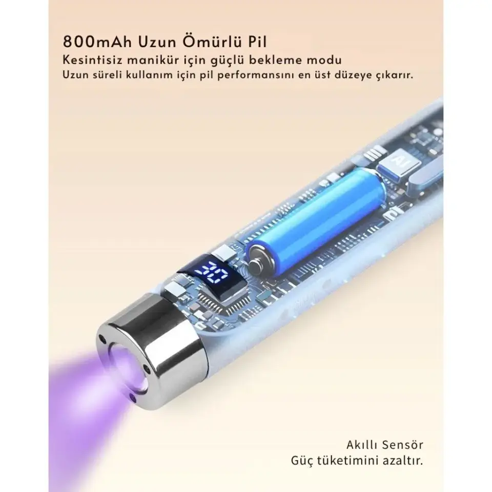 G1 Sensörlü Mini Ai Uv Led Lamba Manyetik Standlı Manikür Tırnak Kurutucu 5w