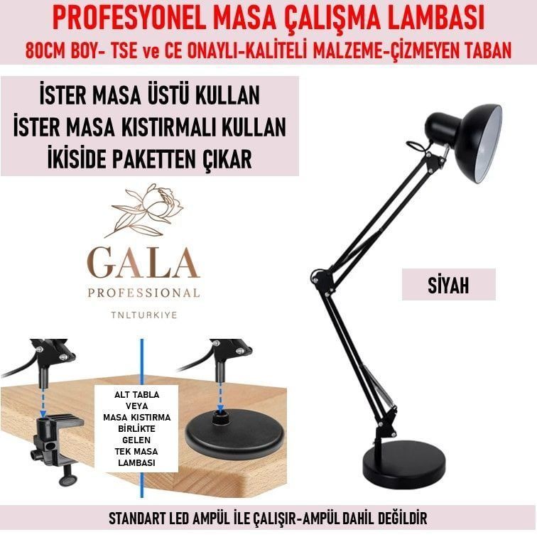 Masa Lambası Siyah