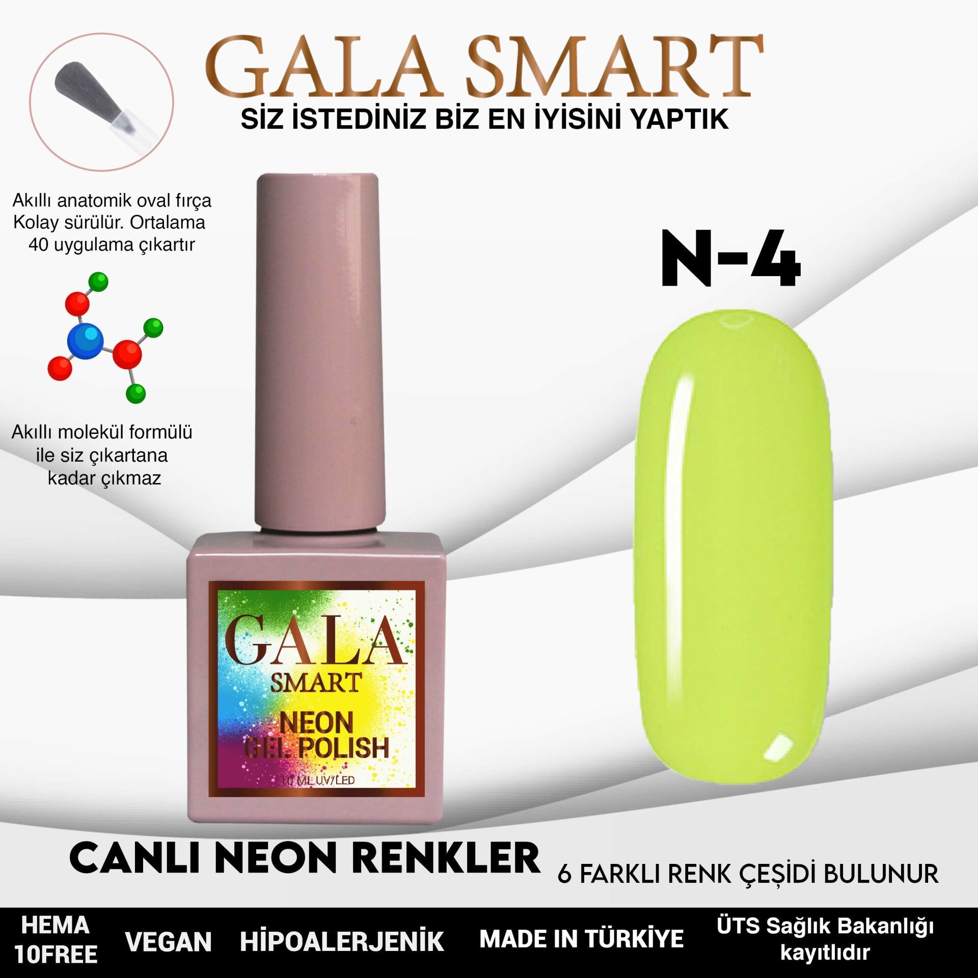 GALA NEON KALICI OJE 10 ml N4