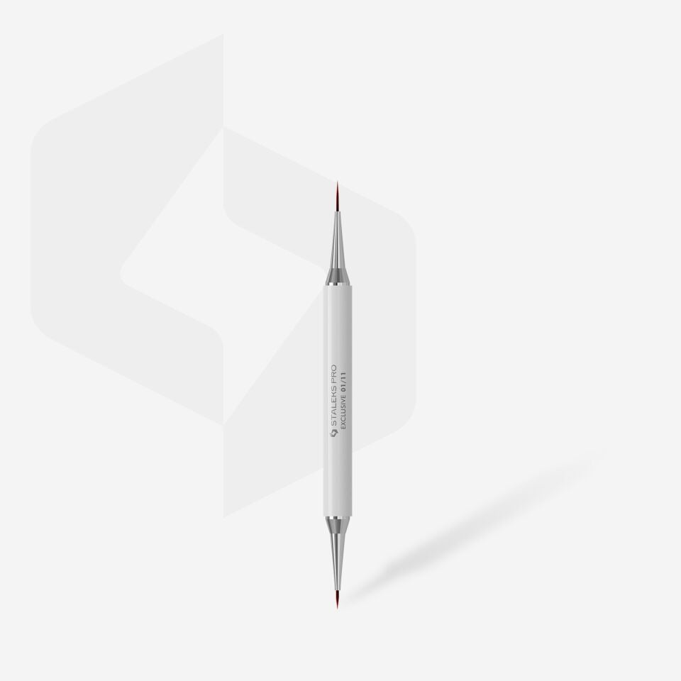 STALEKS EXCLUSIVE 01/11 Çift taraflı liner fırça 7 mm / jel için 12 mm