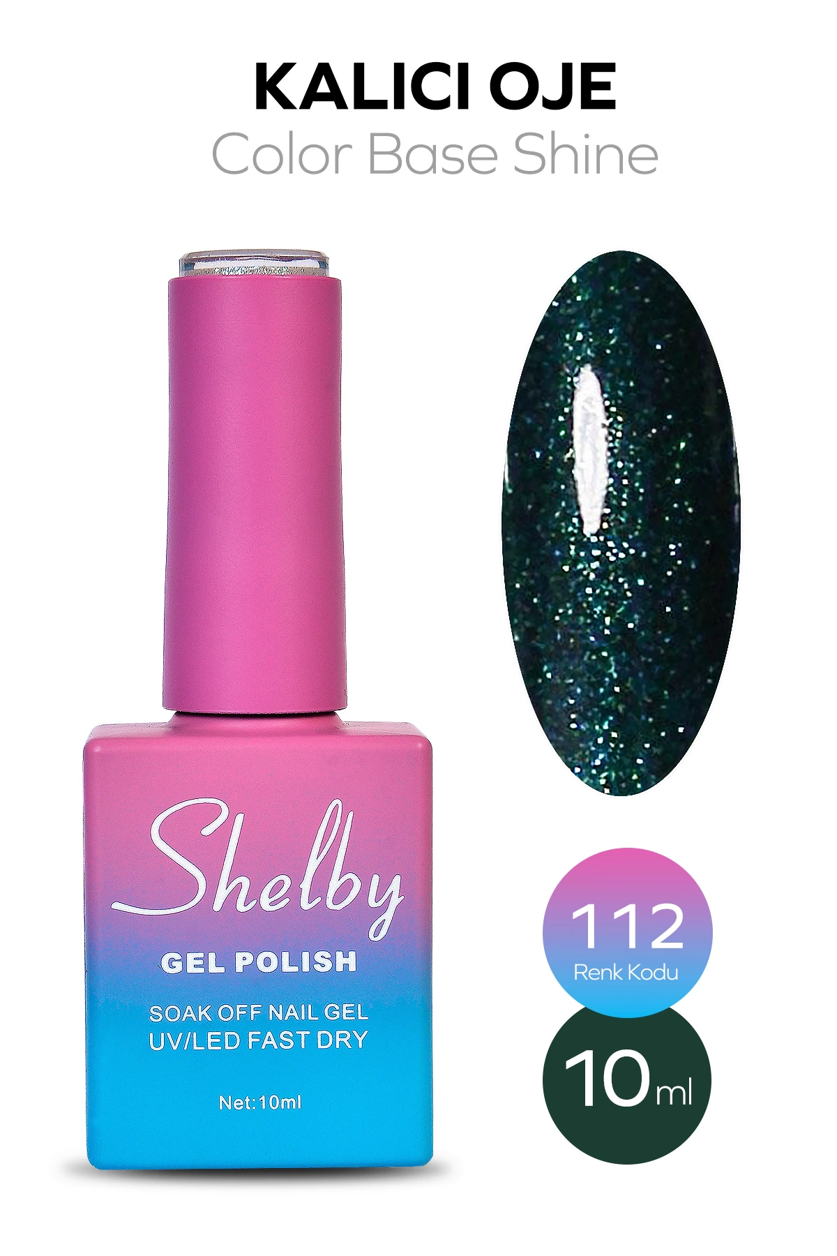 SHELBY 10 ML. A112 IŞILTILI NUDE RENK KALICI OJE