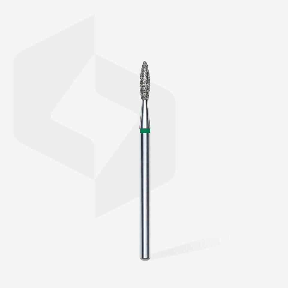 STALEKS EXPERT Elmas freze ''alev'' yeşil, çap 2,1 mm, çalışma kısmı 8 mm