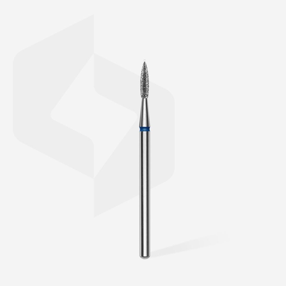 STALEKS EXPERT Elmas freze sivri alev mavi, çap 1,8 mm, çalışma kısmı 8 mm