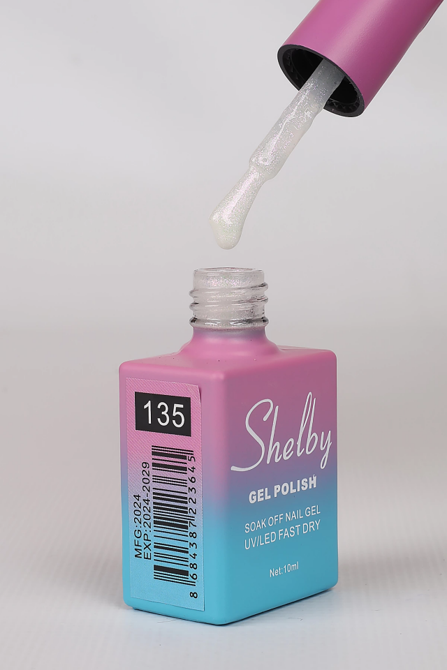 SHELBY 10 ML. A135 İNCİ TOZU KROM KALICI OJE