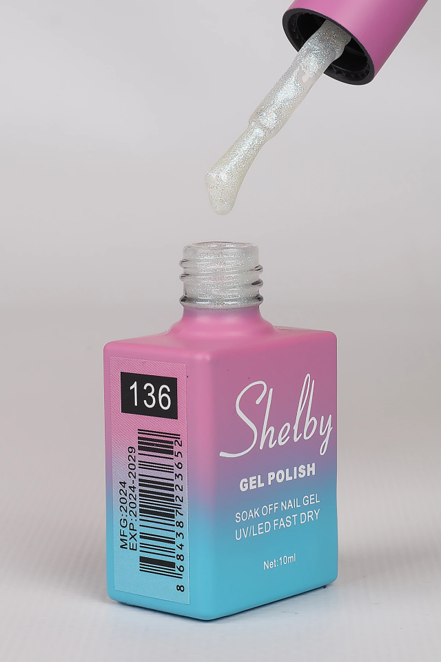 SHELBY 10 ML. A136 İNCİ TOZU KROM KALICI OJE