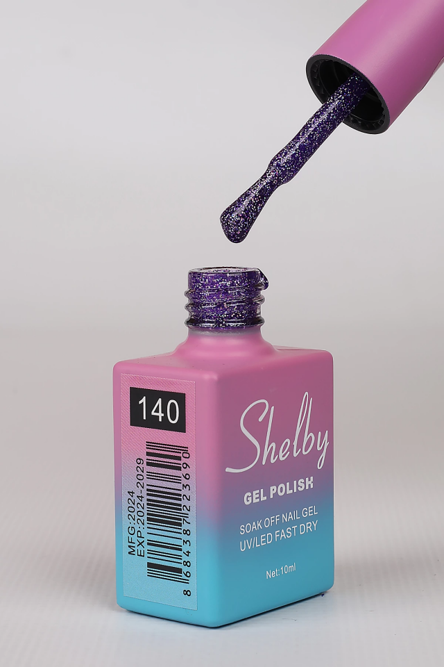 SHELBY 10 ML. A140 RENKLİ IŞILTILI KALICI OJE
