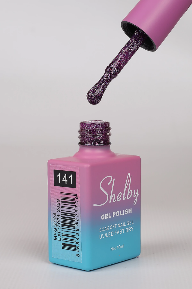 SHELBY 10 ML. A141 RENKLİ IŞILTILI KALICI OJE