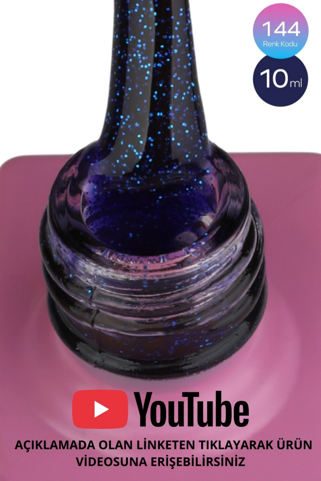 SHELBY 10 ML. A144 RENKLİ IŞILTILI KALICI OJE