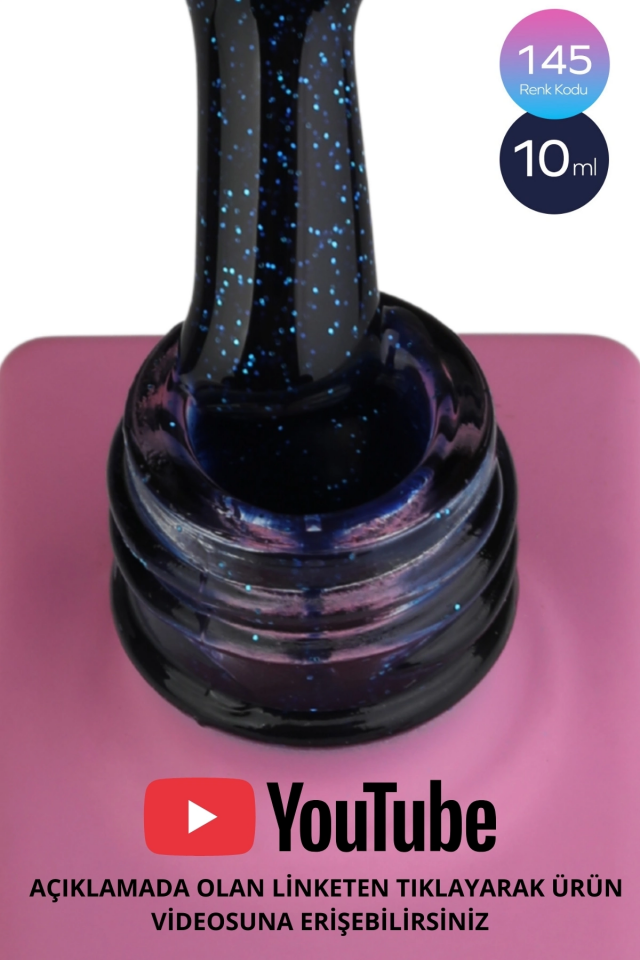 SHELBY 10 ML. A145 RENKLİ IŞILTILI KALICI OJE