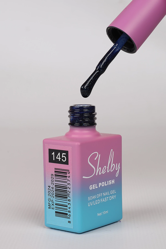 SHELBY 10 ML. A145 RENKLİ IŞILTILI KALICI OJE