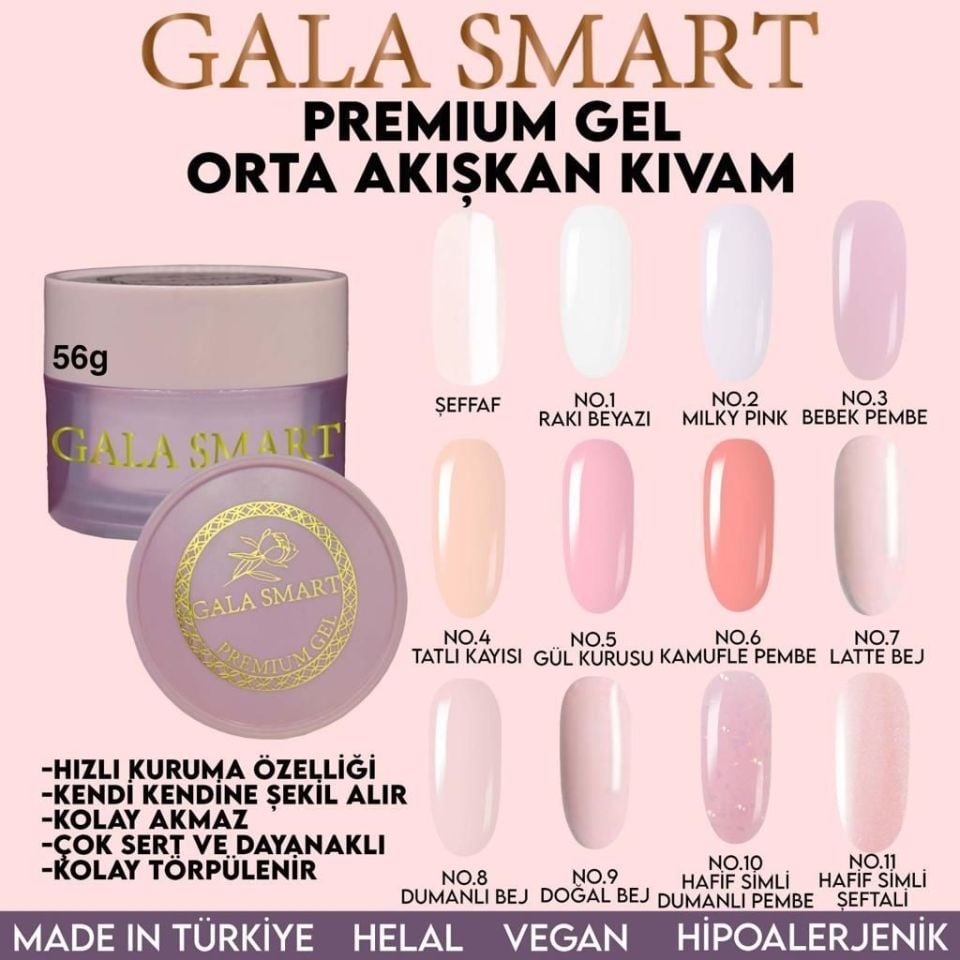GALA SMART PREMİUM SOFT JEL 56GR NO:10