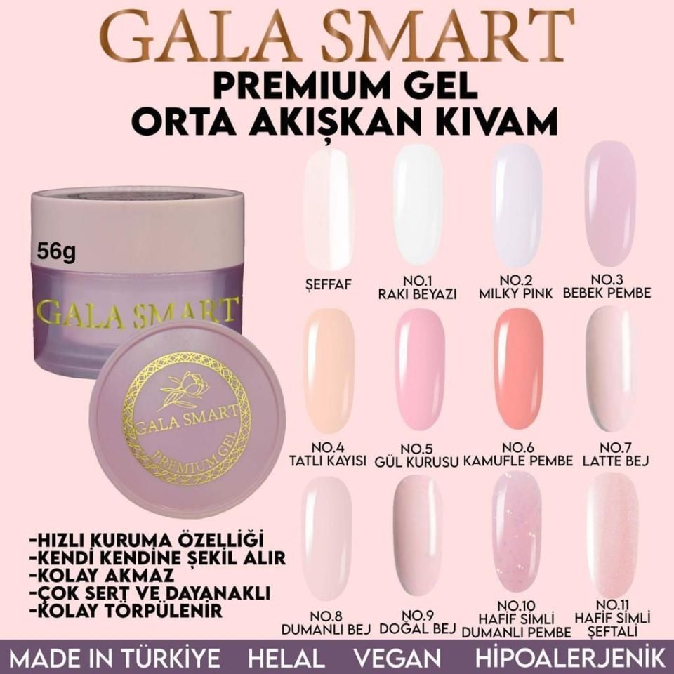 GALA SMART PREMİUM SOFT JEL 56GR NO:09