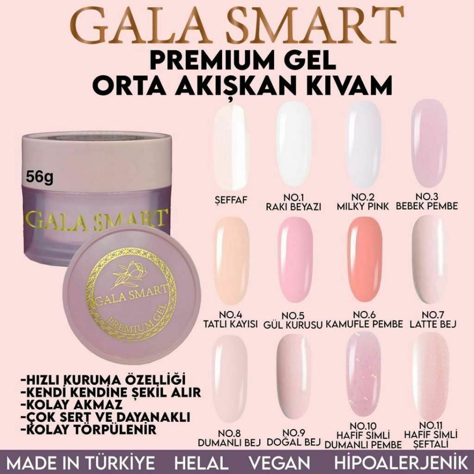 GALA SMART PREMİUM SOFT JEL 56GR ŞEFFAF