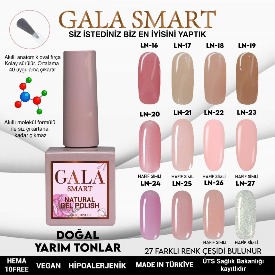Gala Natural Kalıcı Oje 10 ml LN06