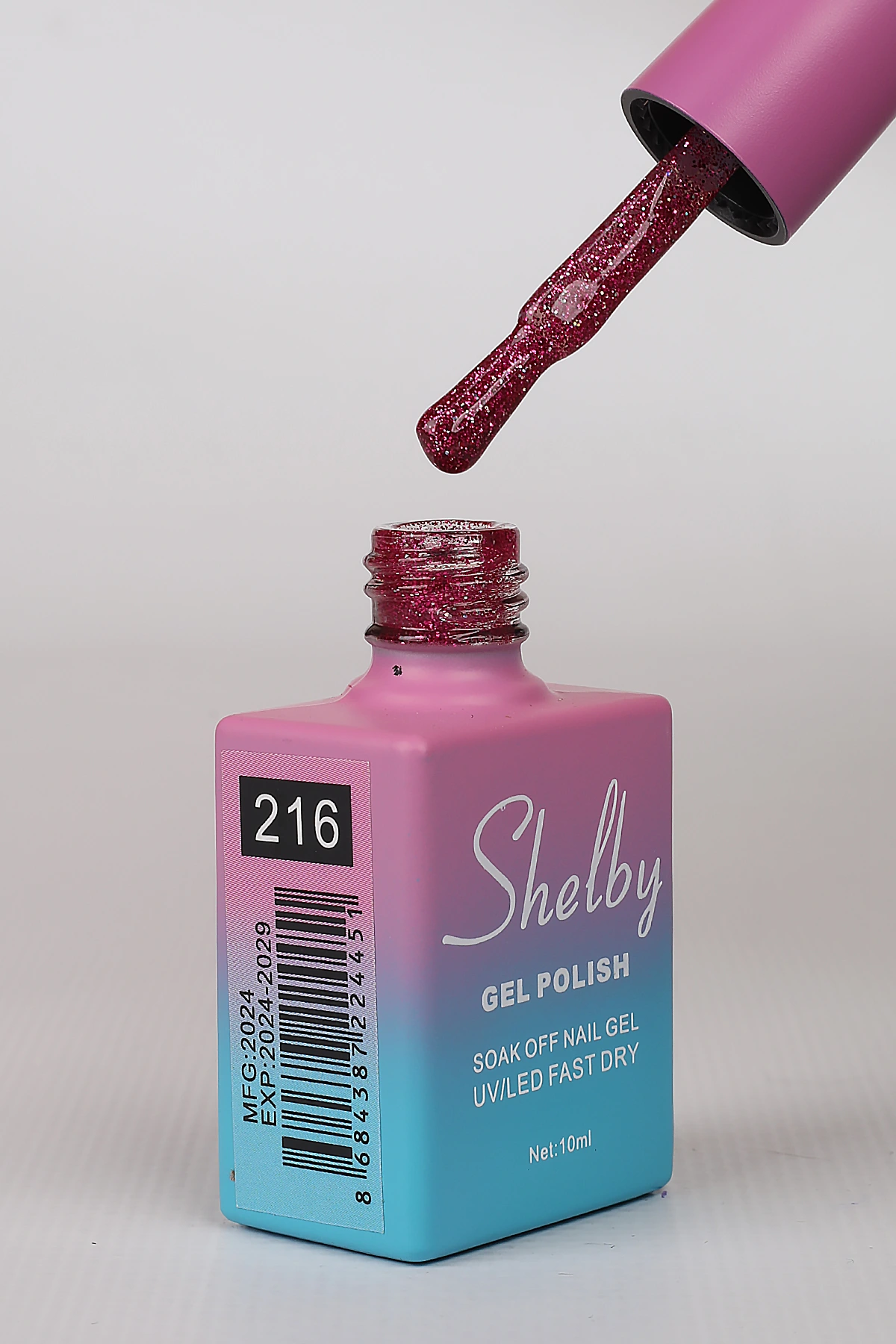 SHELBY 10 ML. A216 IŞILTILI RENKLİ KALICI OJE
