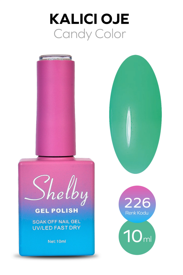 SHELBY 10 ML. A226 CANDY (Şeffaf) KALICI OJE