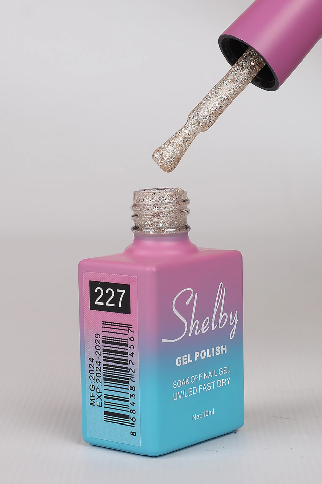 SHELBY 10 ML. A227 IŞILTILI RENKLİ KALICI OJE
