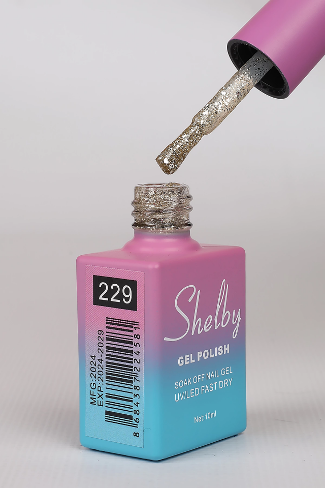 SHELBY 10 ML. A229 IŞILTILI RENKLİ KALICI OJE
