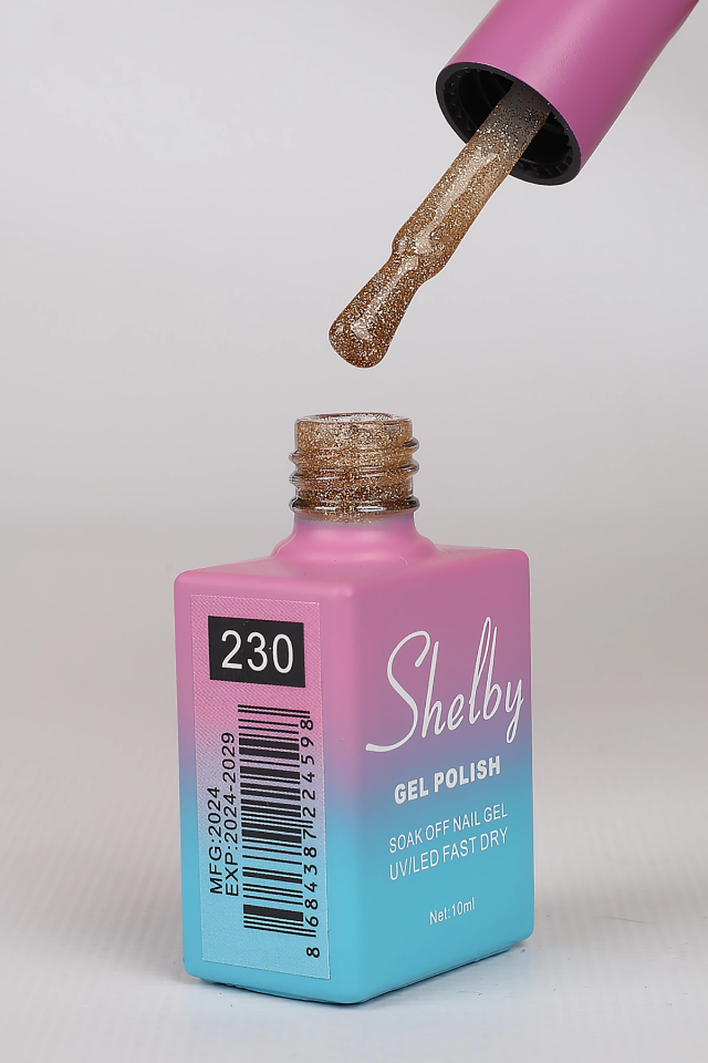 SHELBY 10 ML. A230 IŞILTILI RENKLİ KALICI OJE