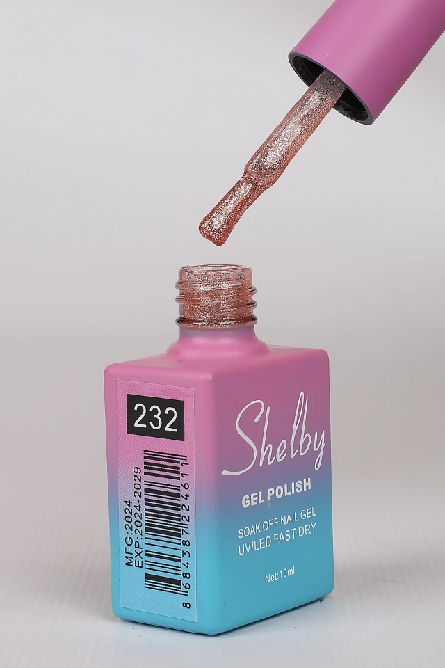 SHELBY 10 ML.A232  IŞILTILI RENKLİ KALICI OJE